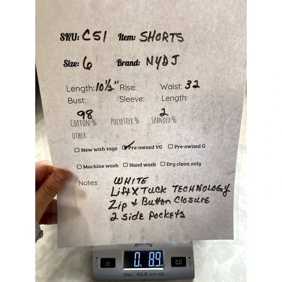 NYDJ Bermuda 11 Inch Twill Shorts - Picture 10 of 10